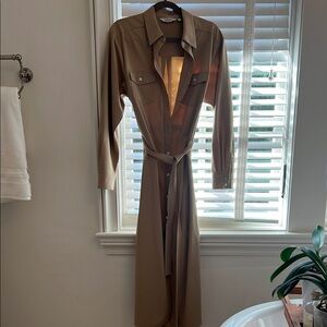& Other Stories Tan Shirt Dress